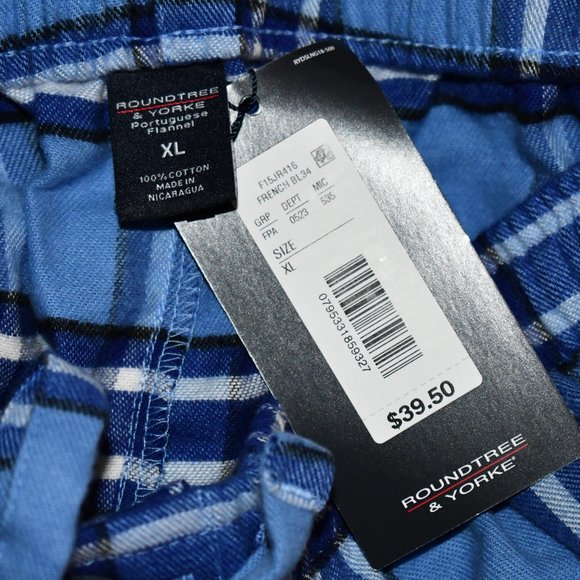 Roundtree & Yorke Pajama pant In French BL34 Size: XL #F15JR416 NWT - Picture 3 of 5